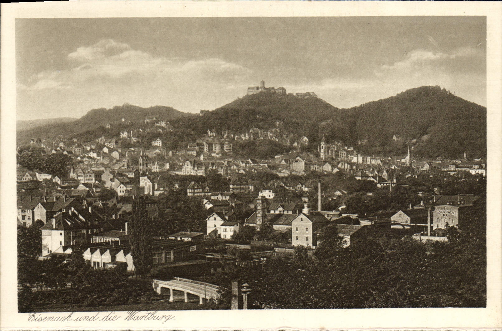 VINTAGE POSTCARD Eisenach und die Wartburg