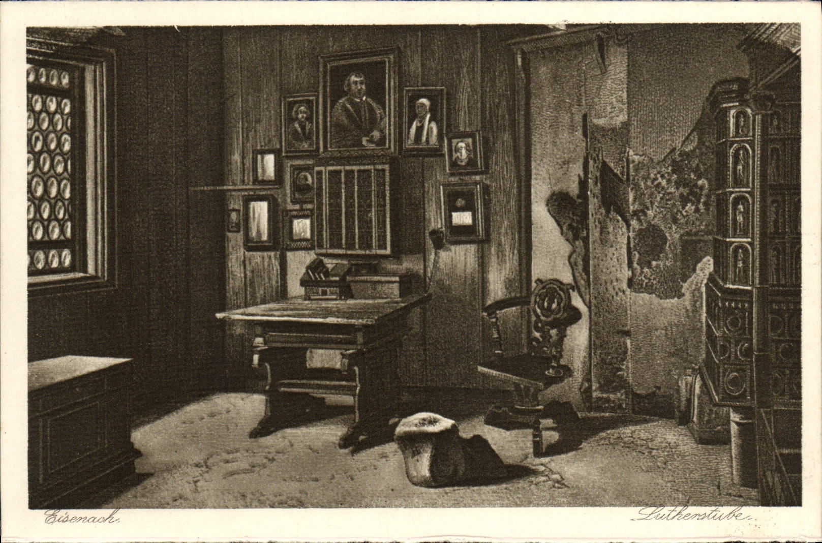 VINTAGE POSTCARD Eisenach Lutherstube Lither