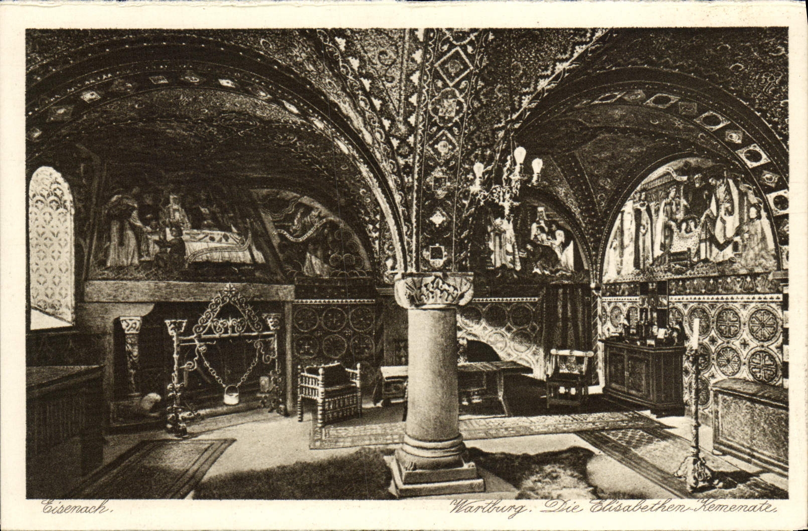 VINTAGE POSTCARD Eisenach Wartburg Die Elisabethen Kemenate