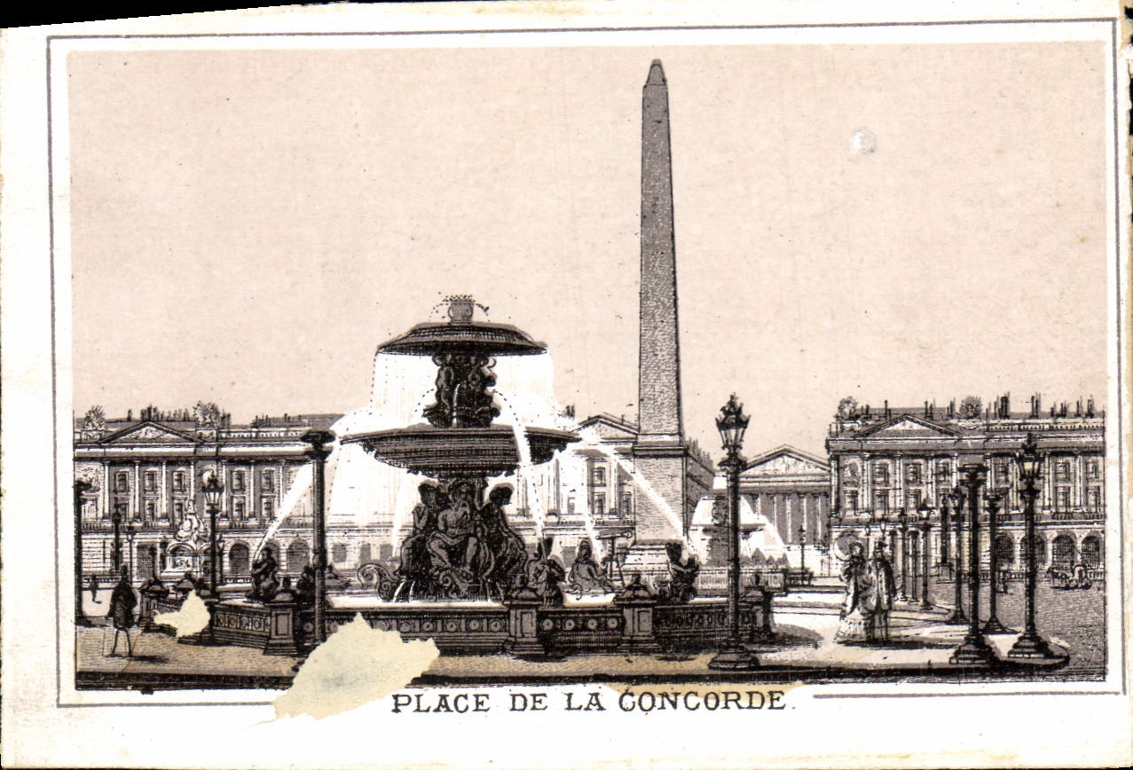 MODERN CARD Place Of the Paris Harmony