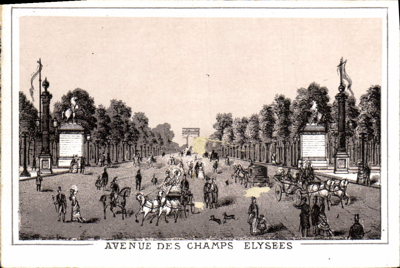 CPA Avenue Des Champs Elysees Paris