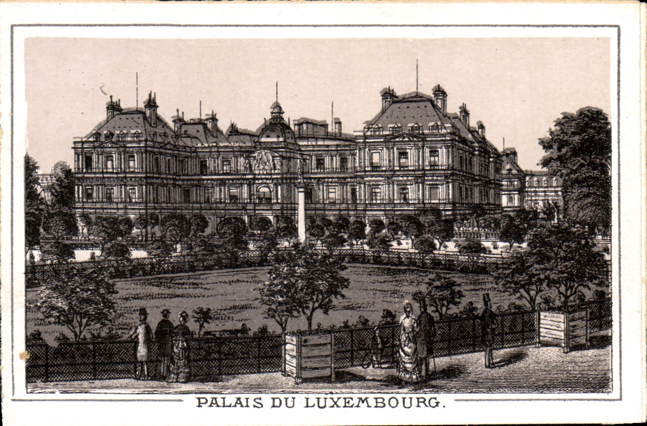 VINTAGE POSTCARD Palate Of Luxembourg Paris