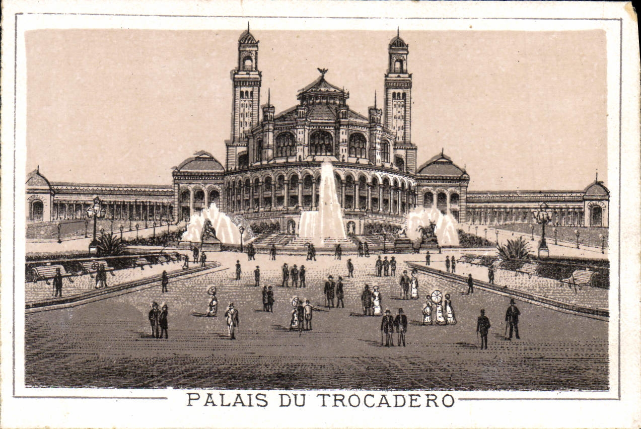 VINTAGE POSTCARD Palate Of Trocadero Paris