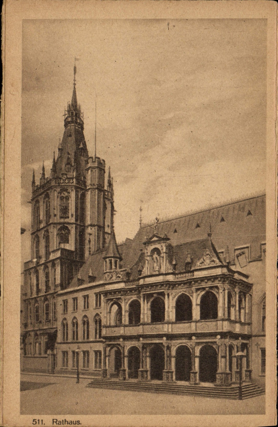 POSTAL Rathaus Koln de la VENDIMIA