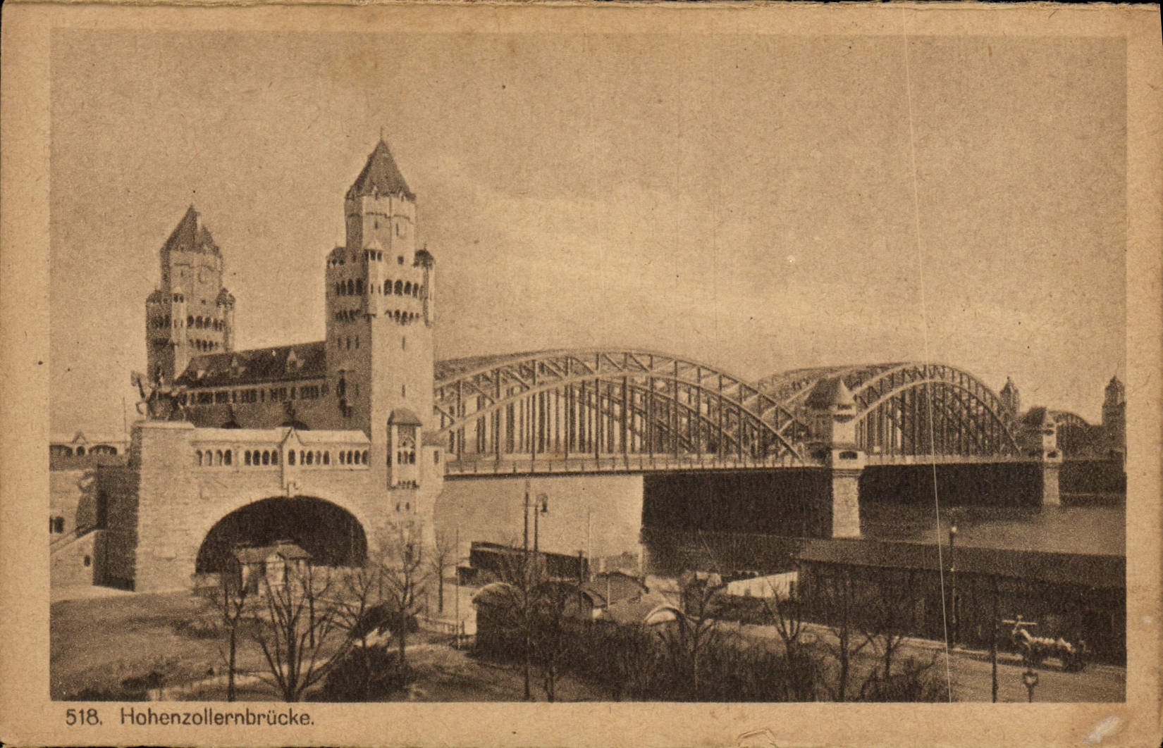 POSTAL Hohenzollernbrucke Koln de la VENDIMIA