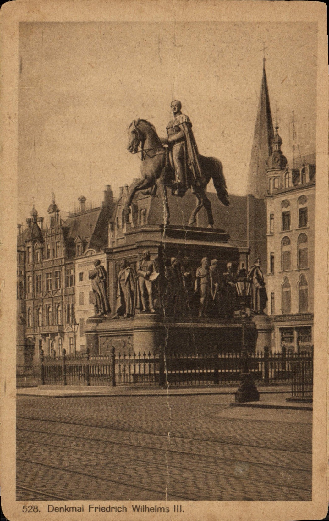 POSTAL Denkmal Frledrich Wilhelm de la VENDIMIA III Koln