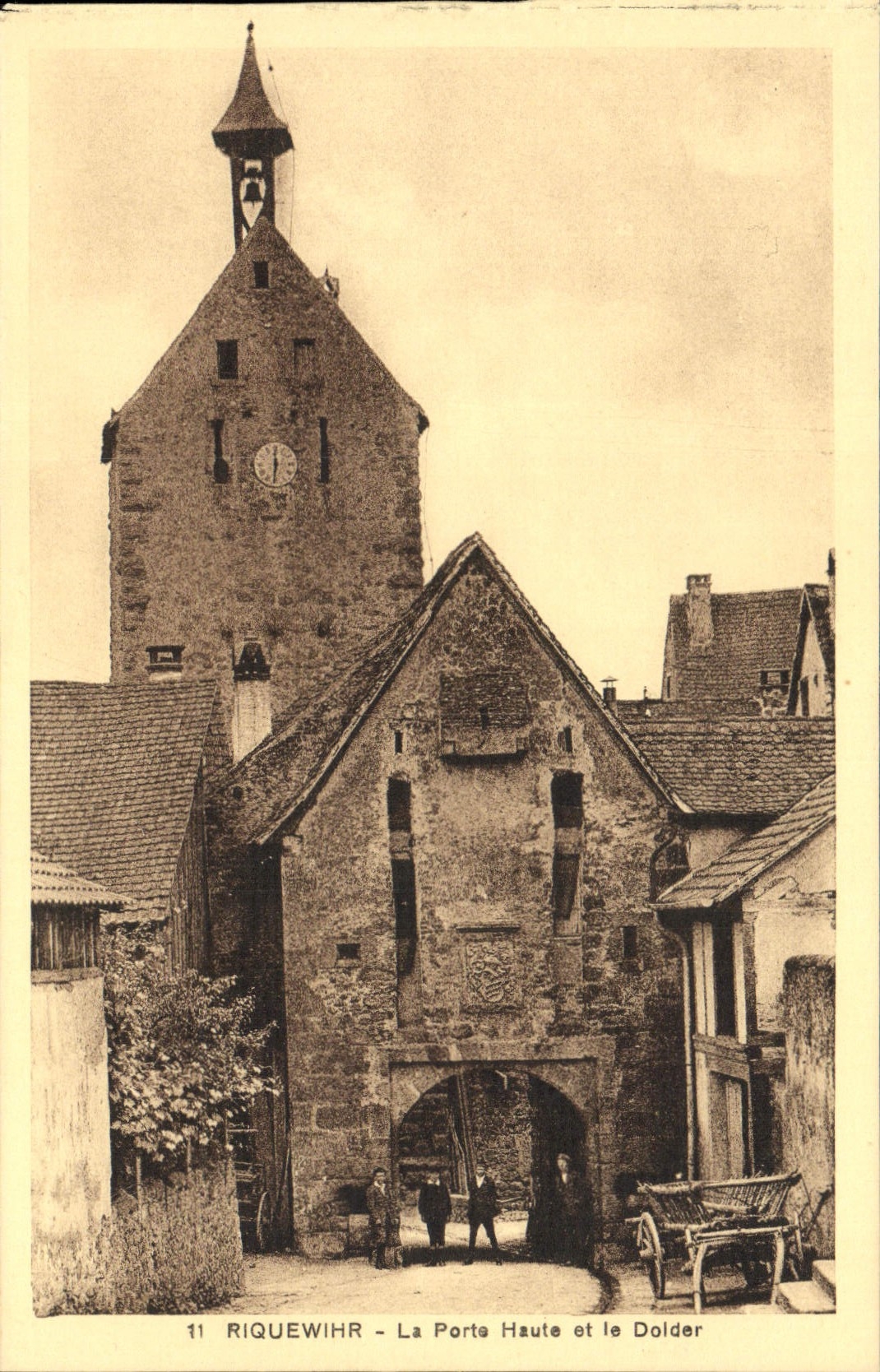 VINTAGE POSTCARD Riquewihr the High Gate and Dolder