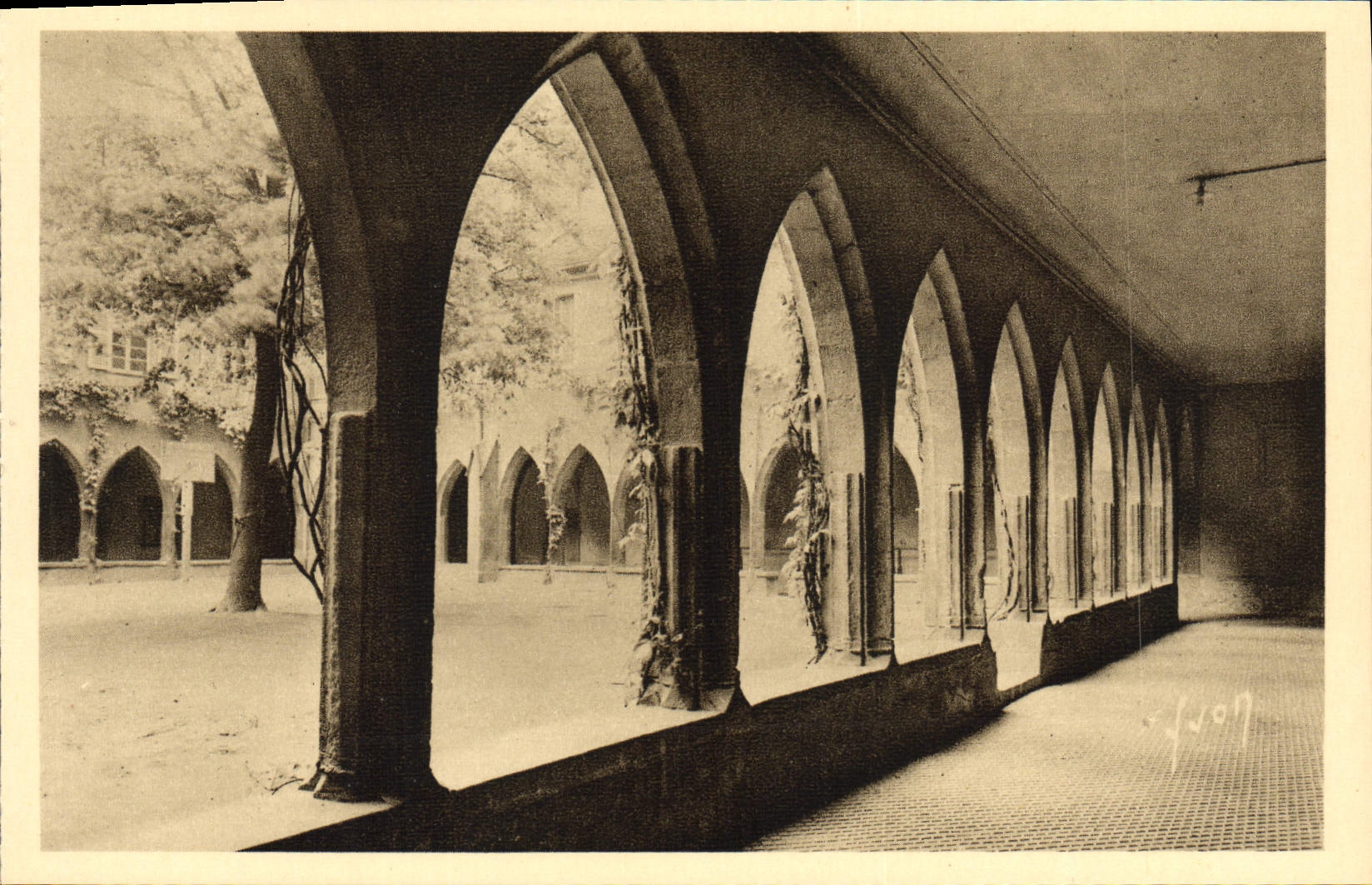VINTAGE POSTCARD Colmar Cloister Of the Dominican ones