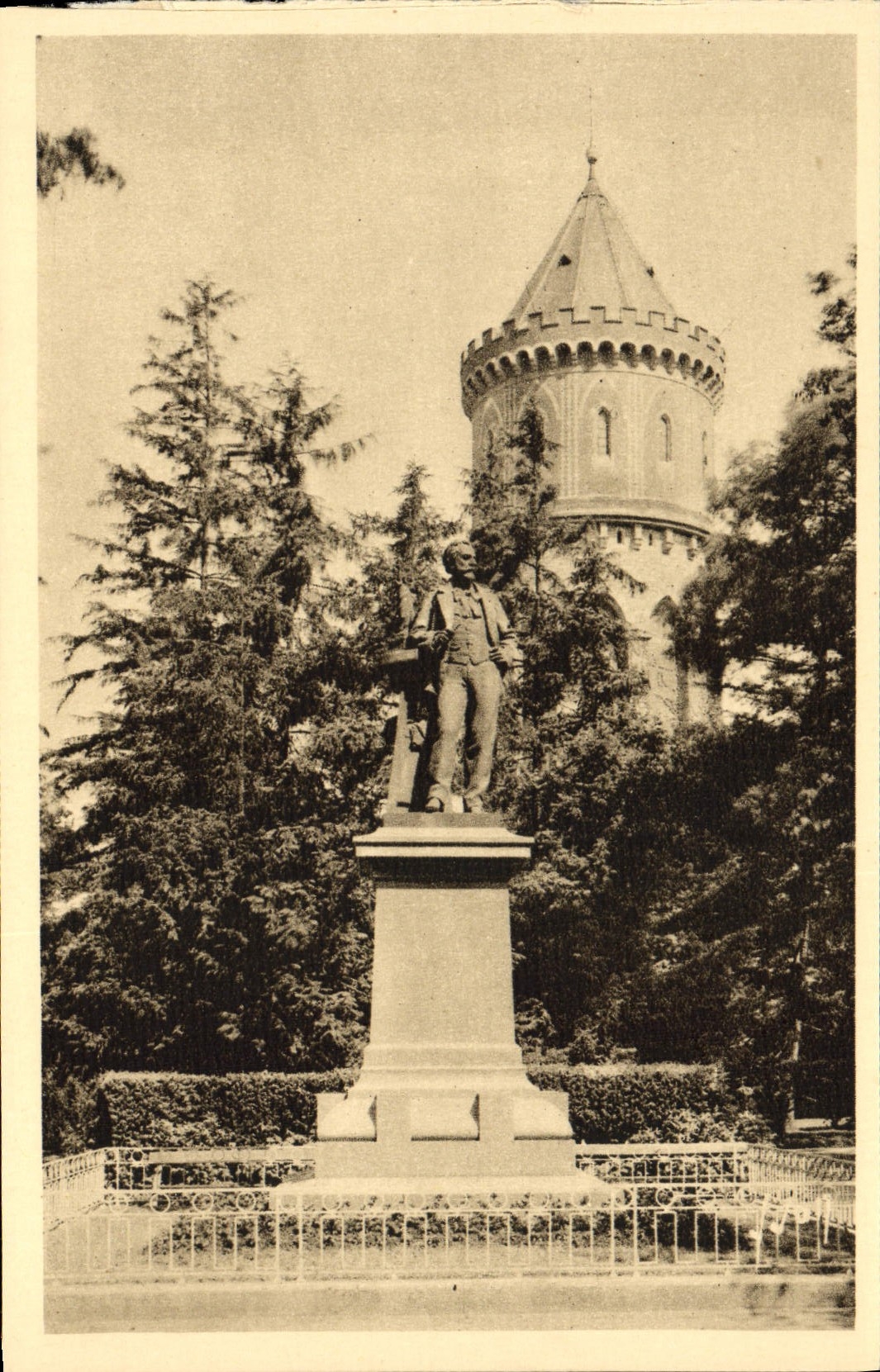 CPA Colmar Monument Bartholdi