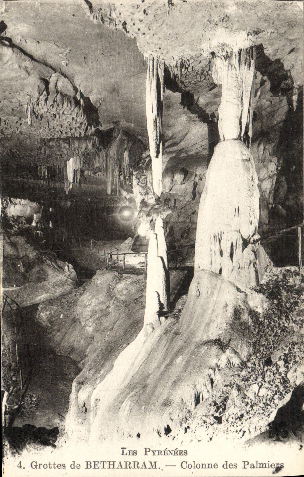 CPA Grottes de Betharram Colonne Des Palmiers