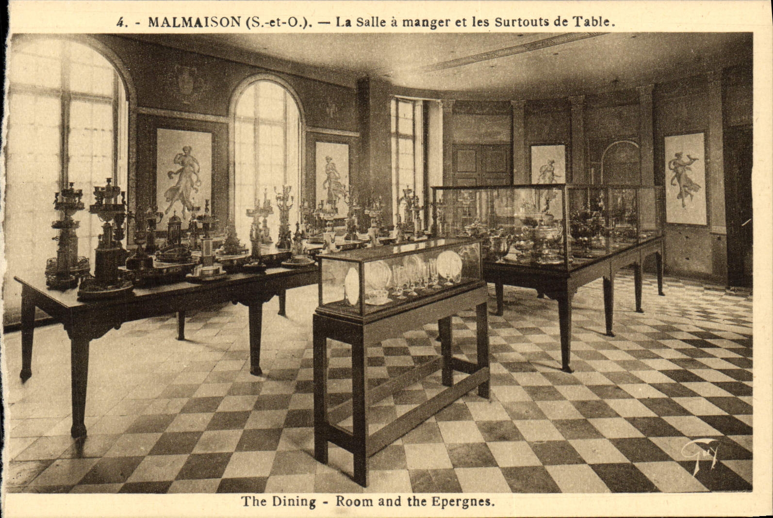 CPA Malmaison La Salle a Manger et les Surtouts de table