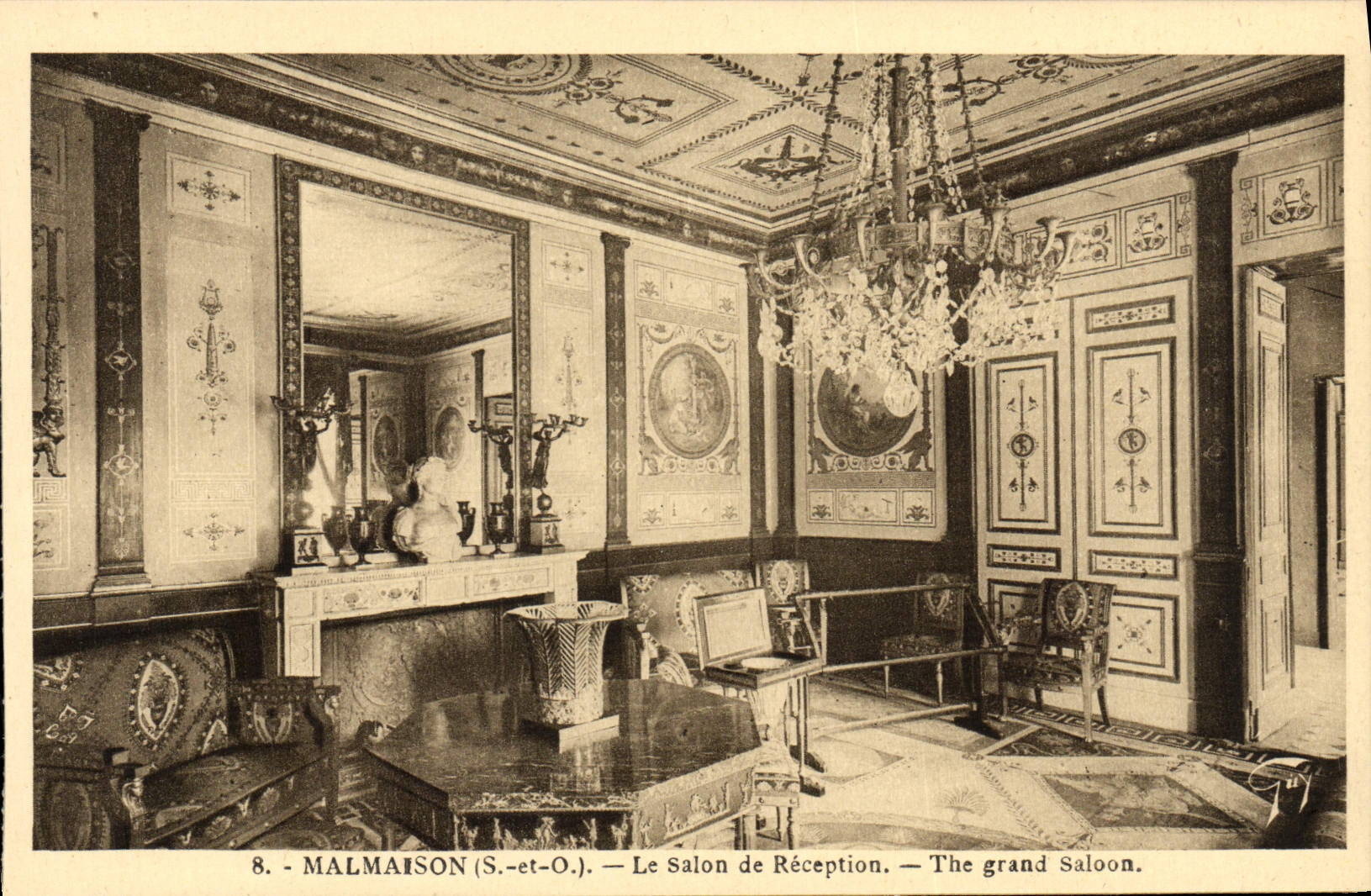 CPA Malmaison Le salon de reception