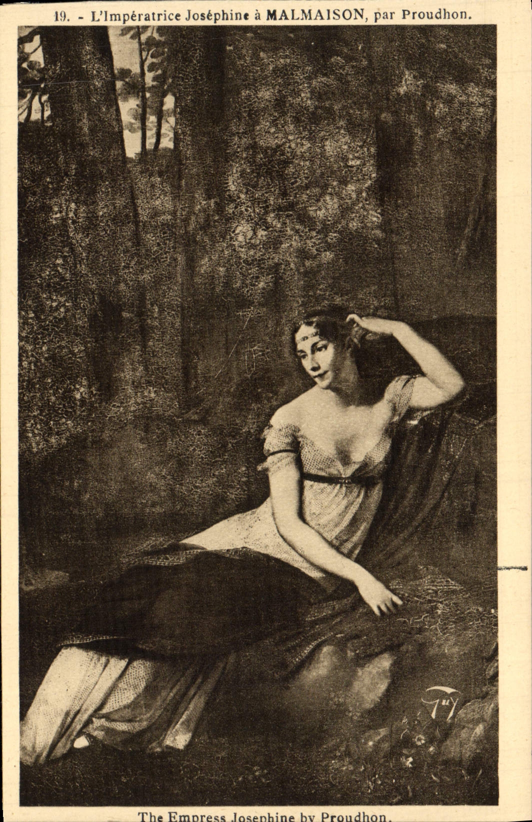 CPA Malmaison L'imperatrice Josephine par Proudhon