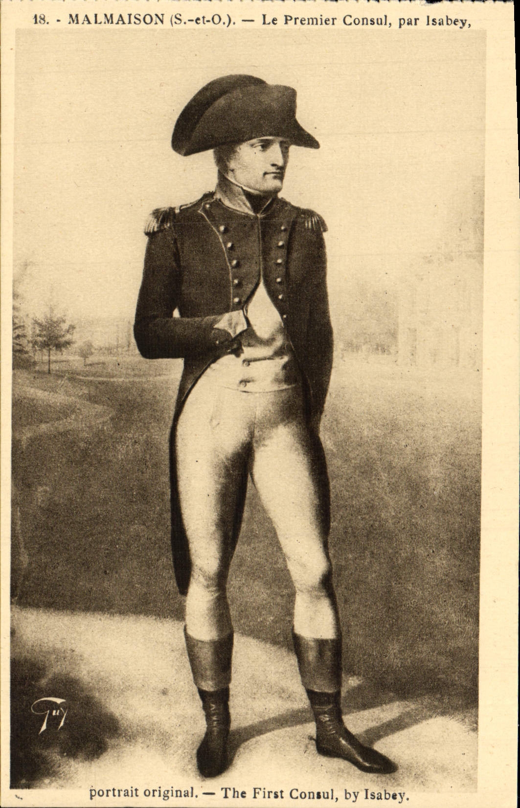 CPA Malmaison Le Premier Consul Par Isabey Napoleon 1er