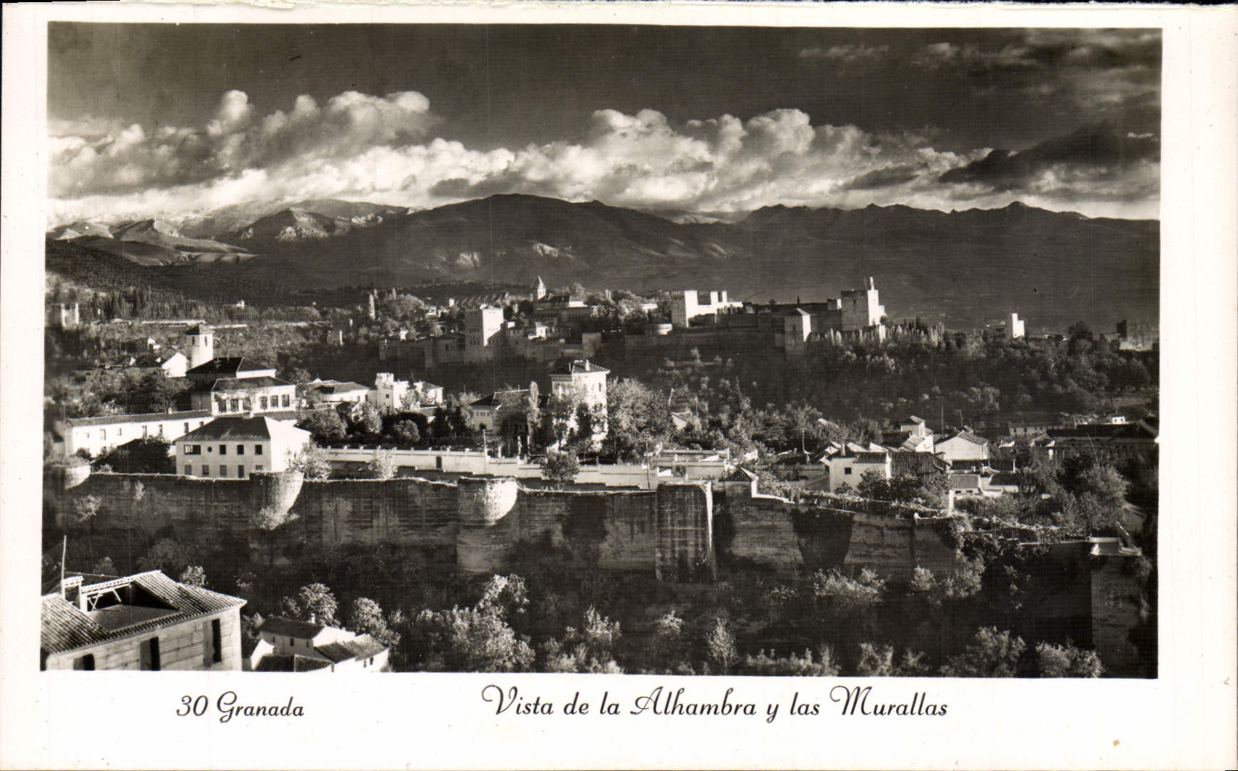 CPM Granada Vista de la Alhambra y las Murallas