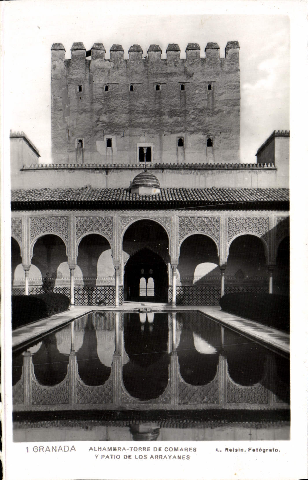 CPA Granada Alhambra Torre De Comares y Patio de Los Arrayanes
