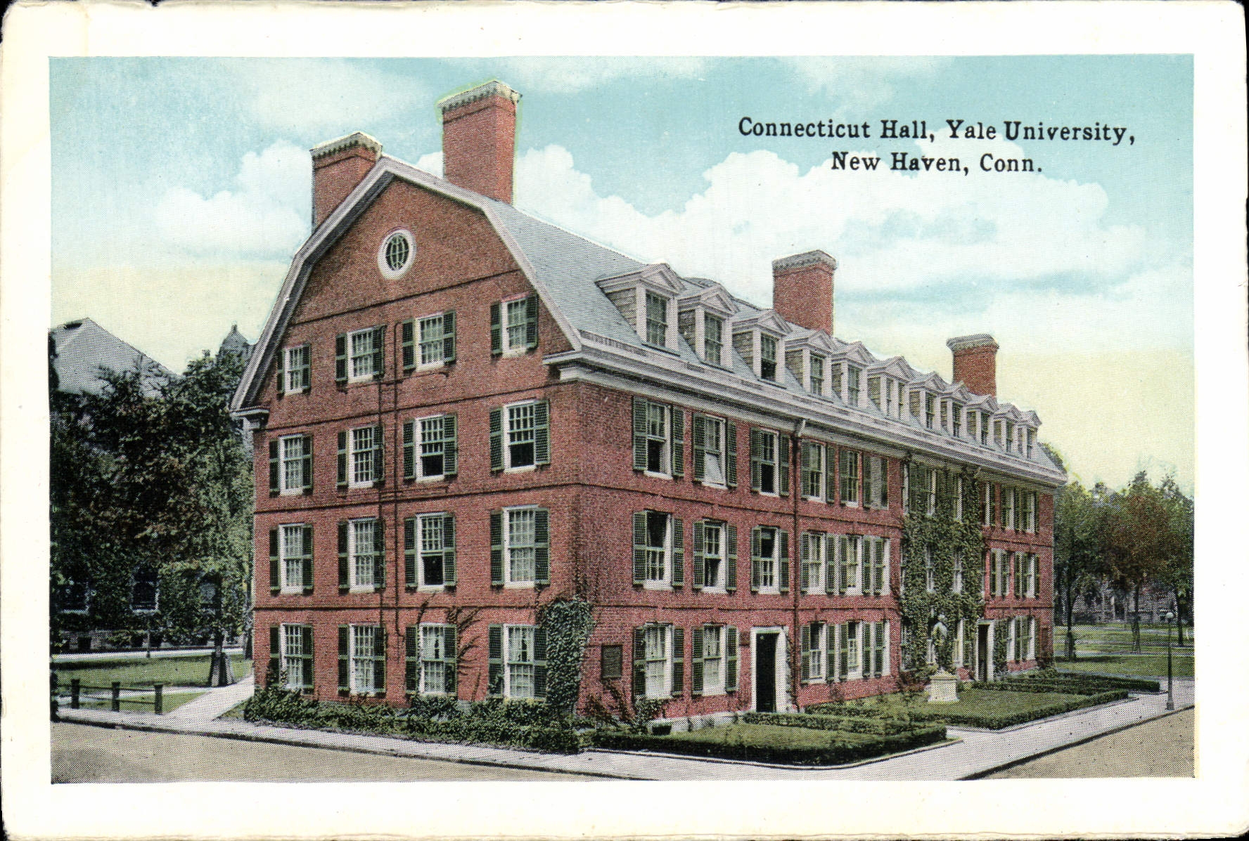 VINTAGE POSTCARD Soldiers And Sailors Monument East Rock'n'roll Park New Haven Idiot