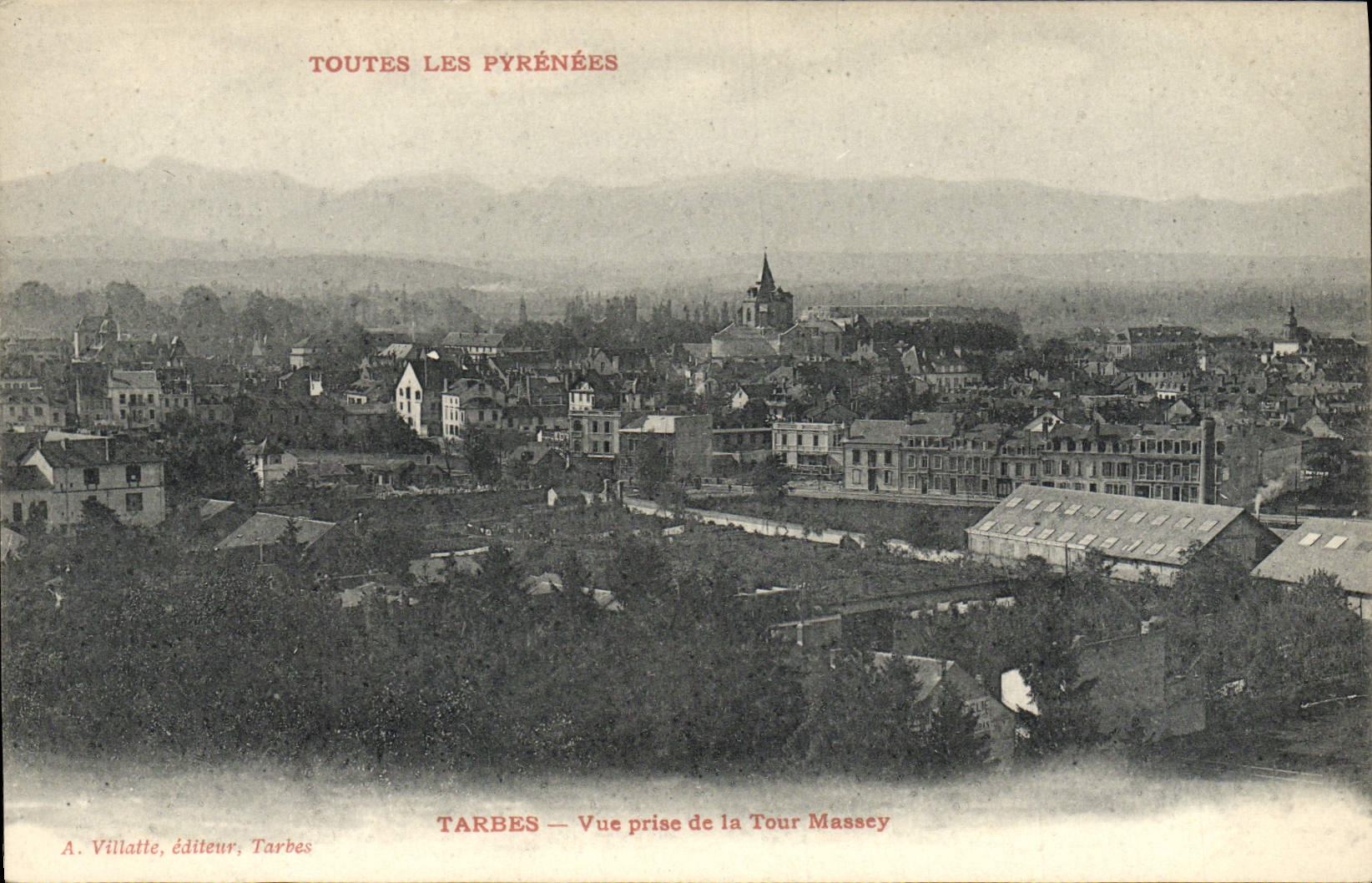 CPA Tarbes Vue Prise de la Tour Massey