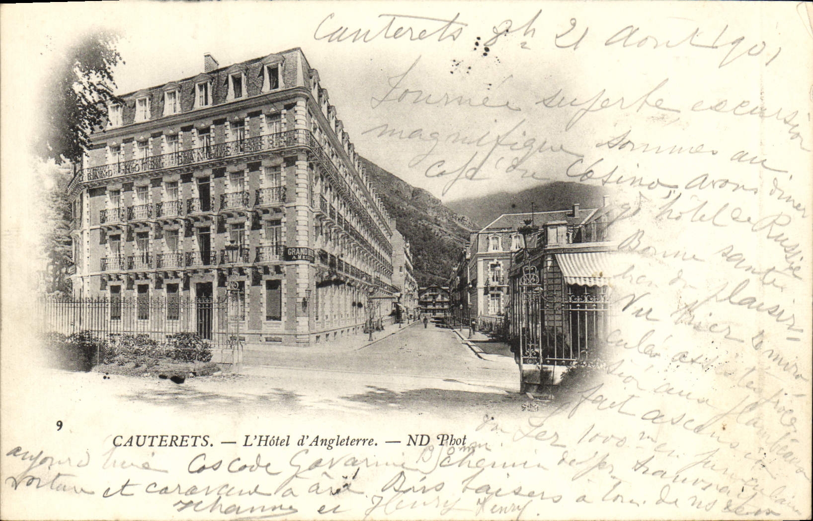 CPA.Cauterets L'Hotel D'Angleterre