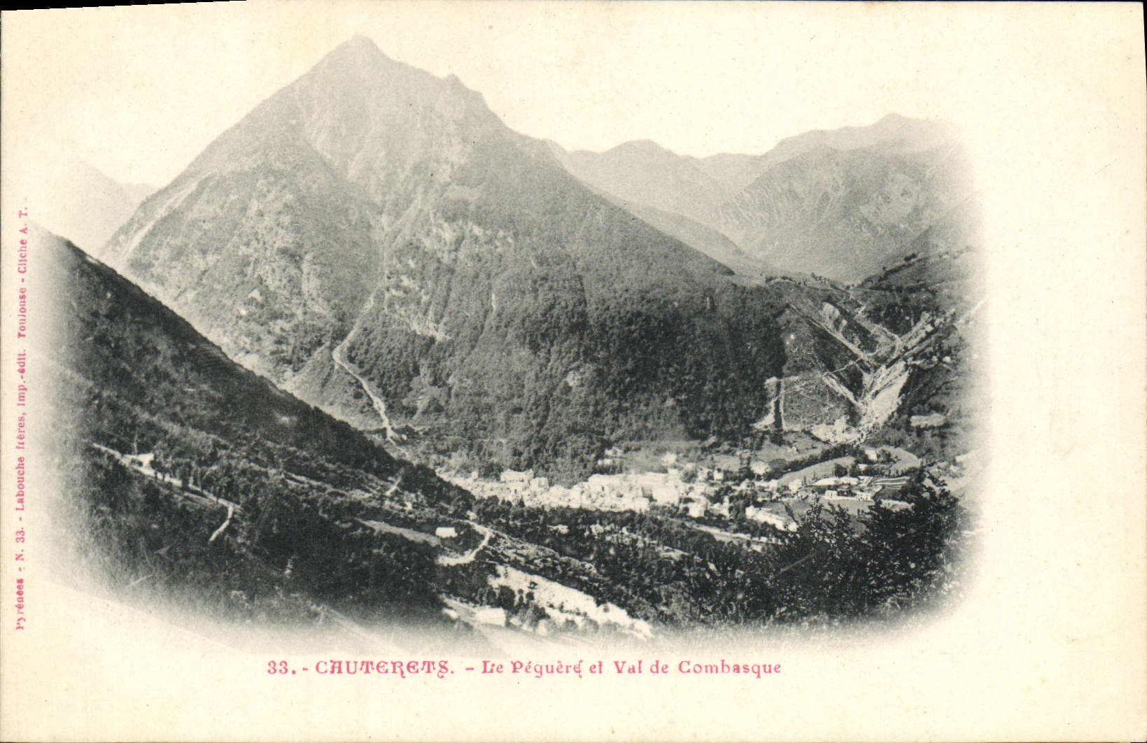CPA.Cauterets Peguere and Val of Combasque