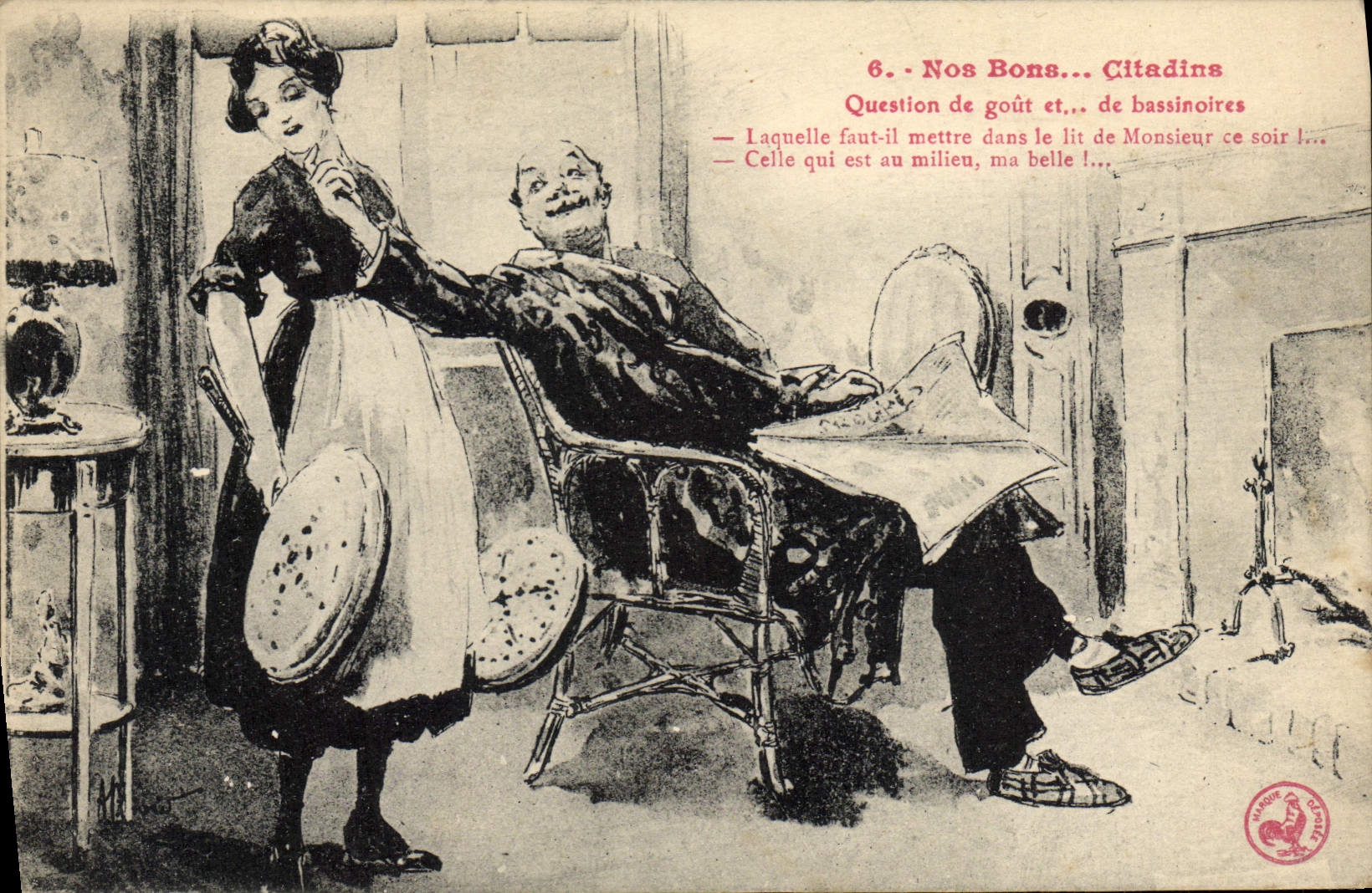 CPA Nos bons citadins Femme 