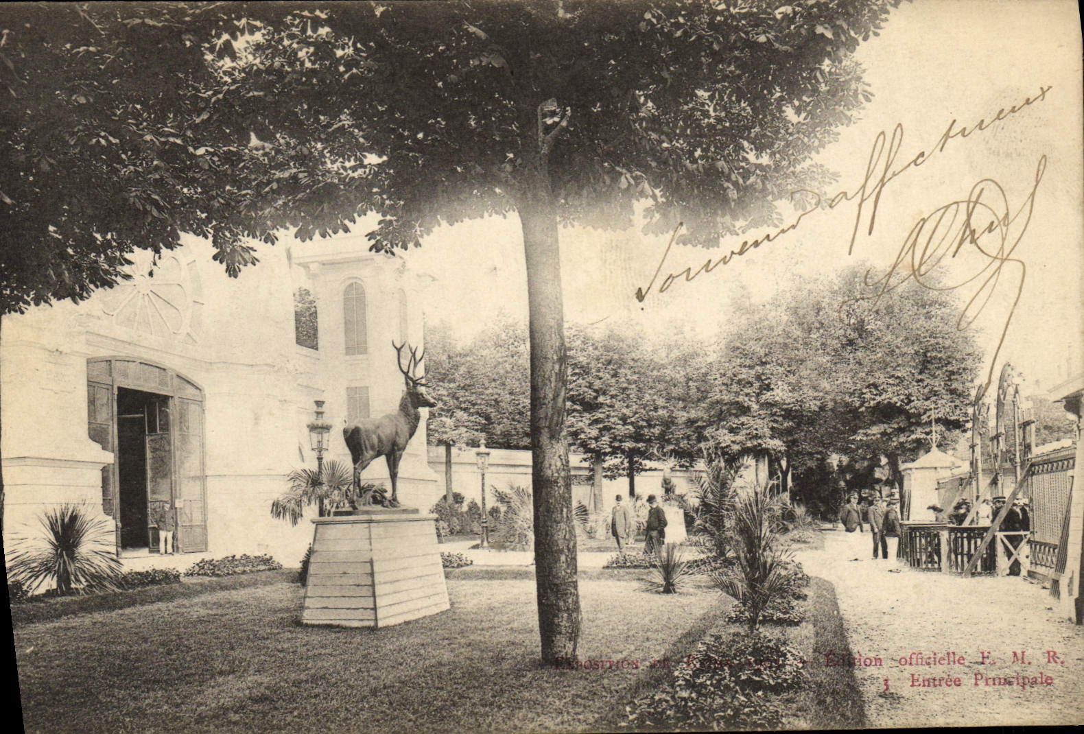 VINTAGE POSTCARD Fair of Rheims Entered official