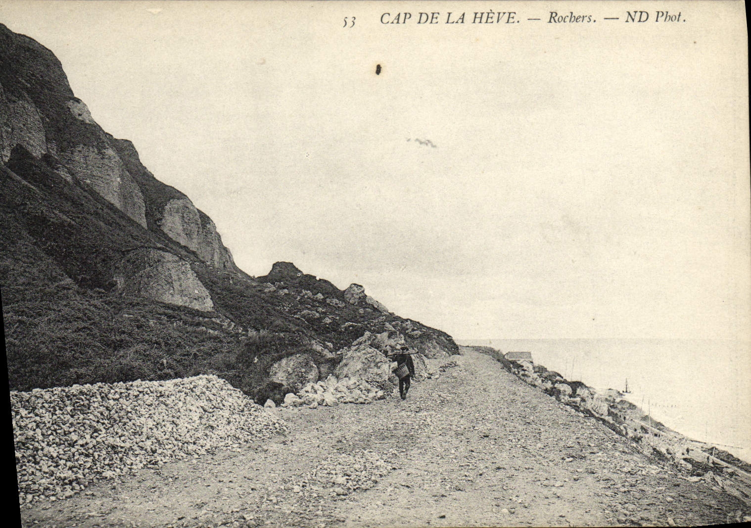 VINTAGE POSTCARD Cape Of Heve Rocks