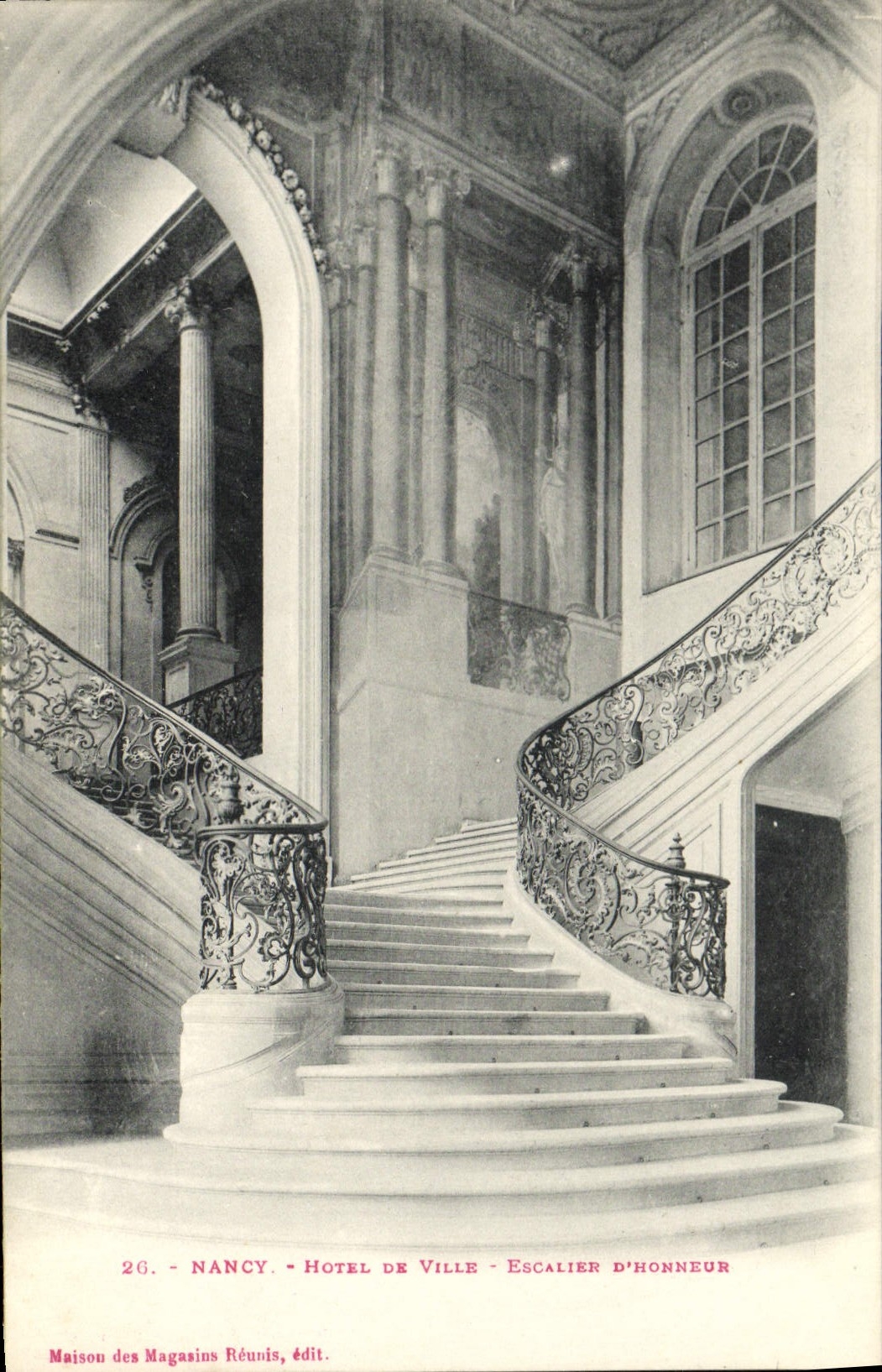 CPA Nancy Hotel De Ville Escalier D'Honneur