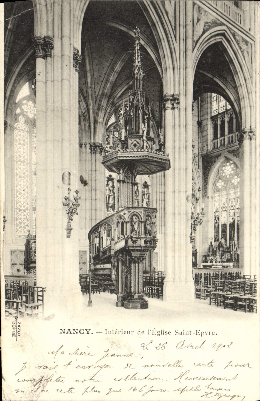 CPA Nancy Interieur De l'Eglise Saint Epvre