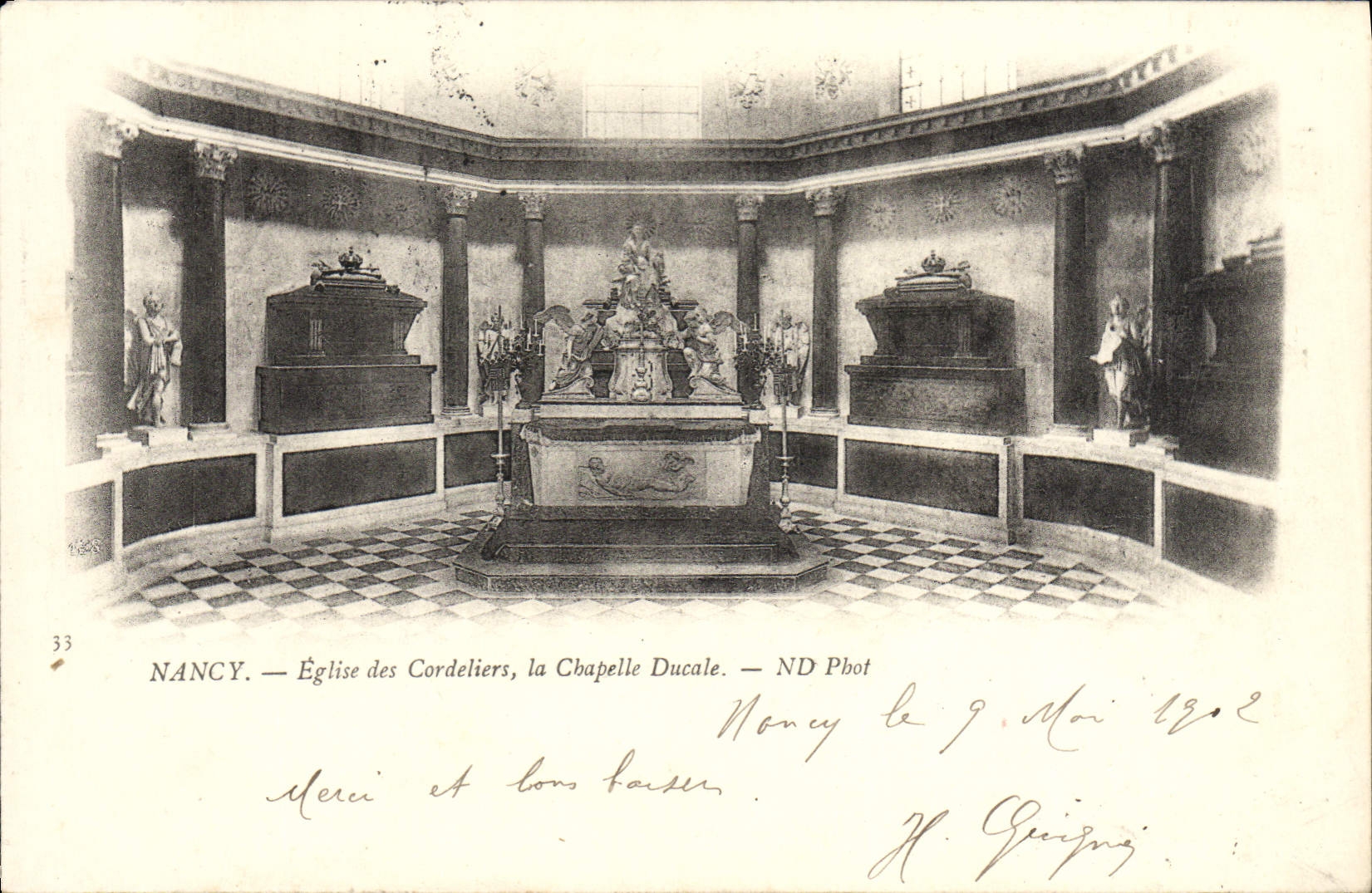 CPA Nancy Eglise Des Cordeliers La Chapelle Ducale