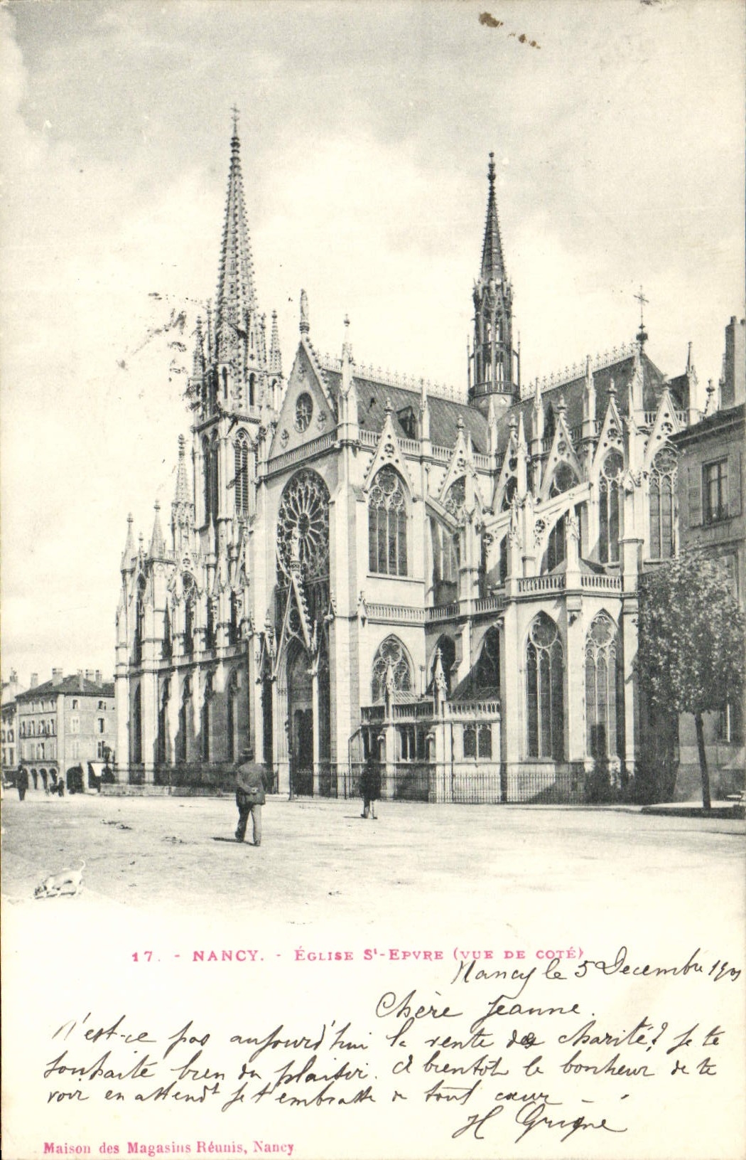 CPA Nancy Eglise St Epvre Vue de cote