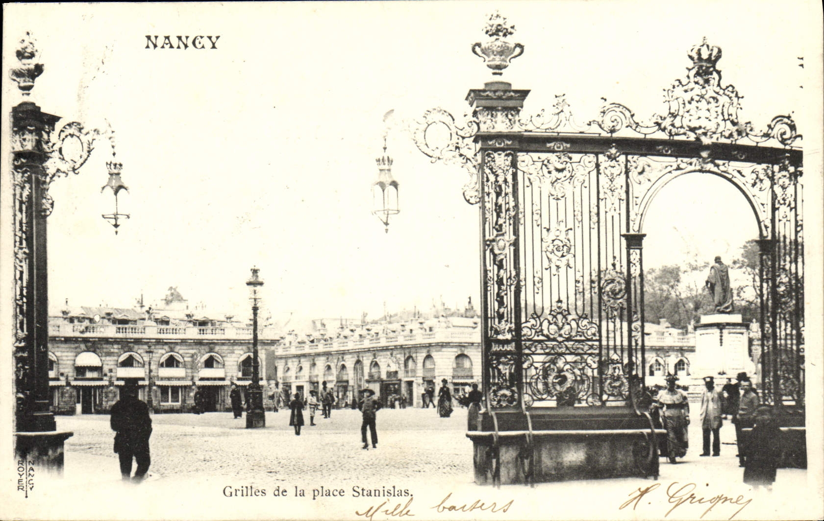 CPA Nancy Grilles De La Place Stanislas