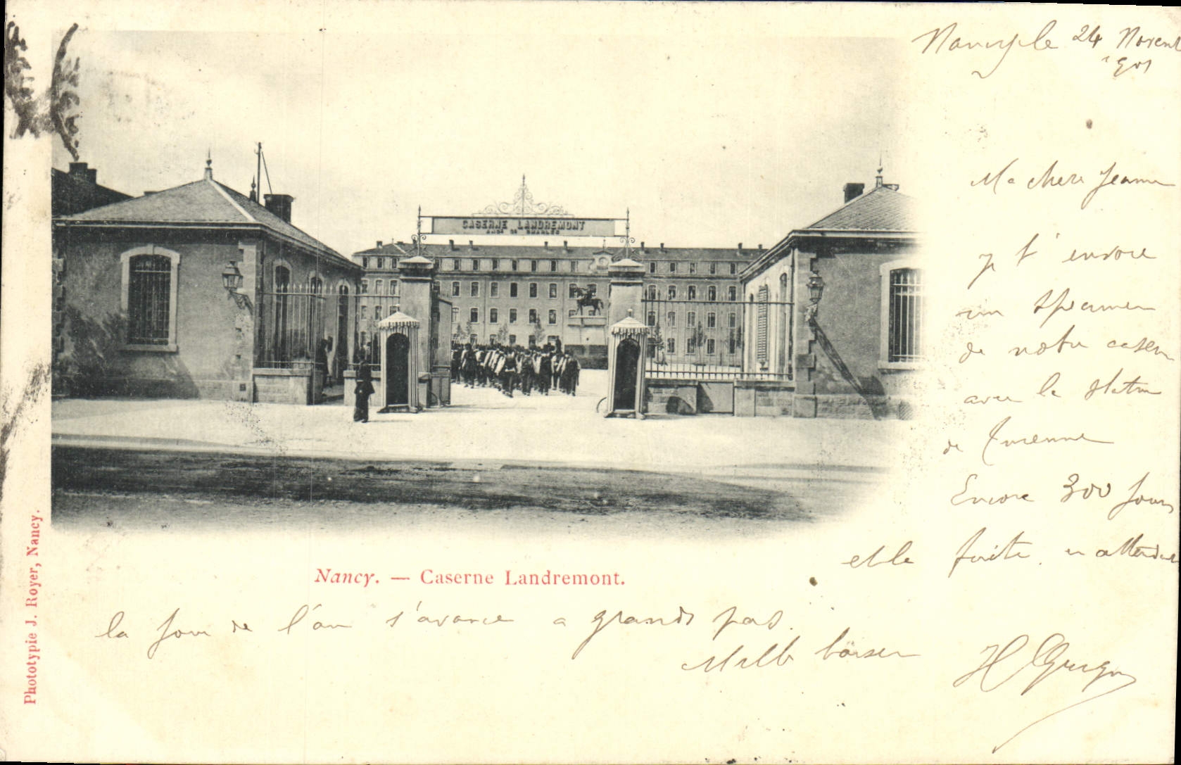 CPA Nancy Caserne Landremont Militaria