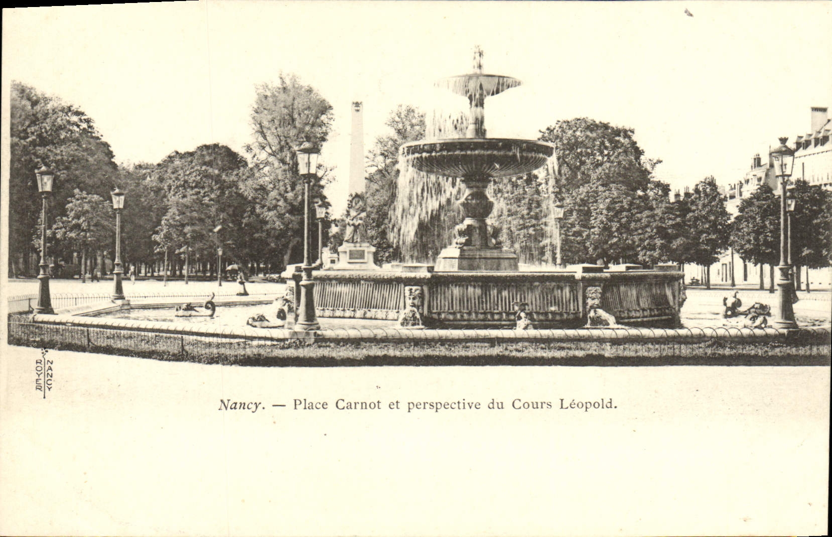 CPA Nancy Place Carnot Et Perspective Du Cours Leopold