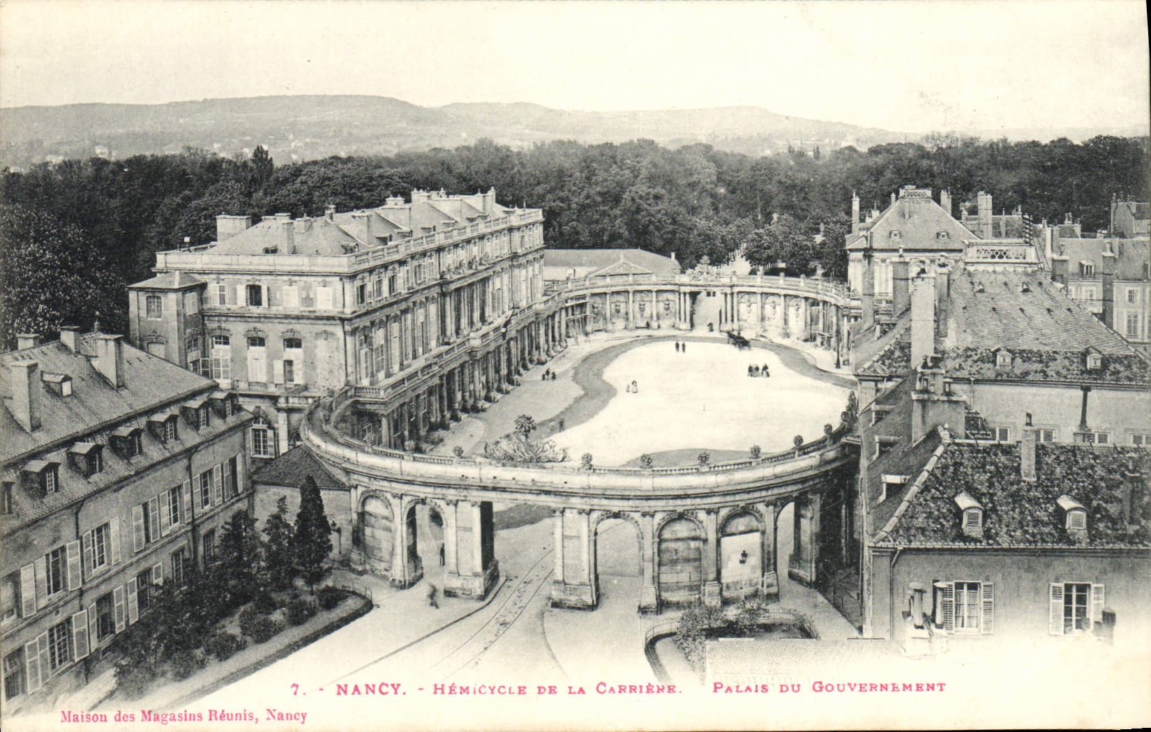 CPA Nancy Hemicycle De La Carriere Palais Du Gouvernement