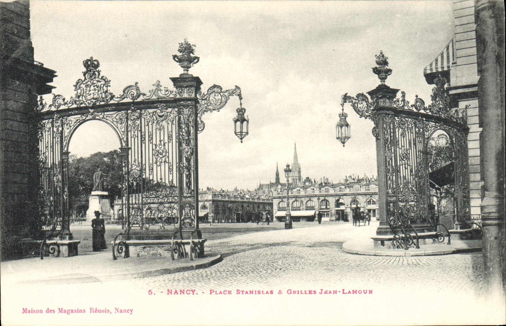 CPA Nancy Place Stanislas Grilles Jean Lamour