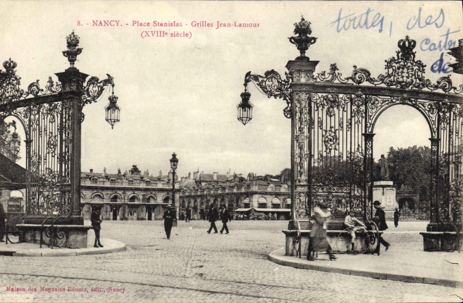 CPA Nancy Place Stanislas Grilles Jean Lamour