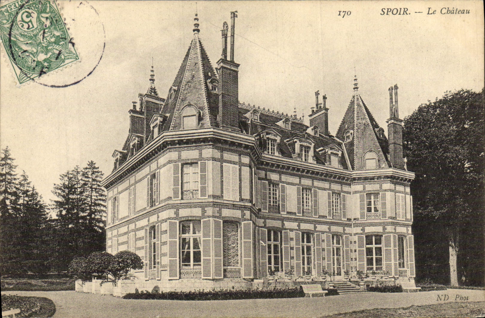 POSTAL Spoir de la VENDIMIA el castillo