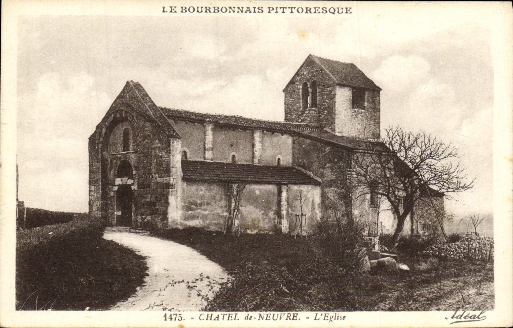 CPA Le Bourbonnais Pittoresque Chatel De Neuvre L'Eglise