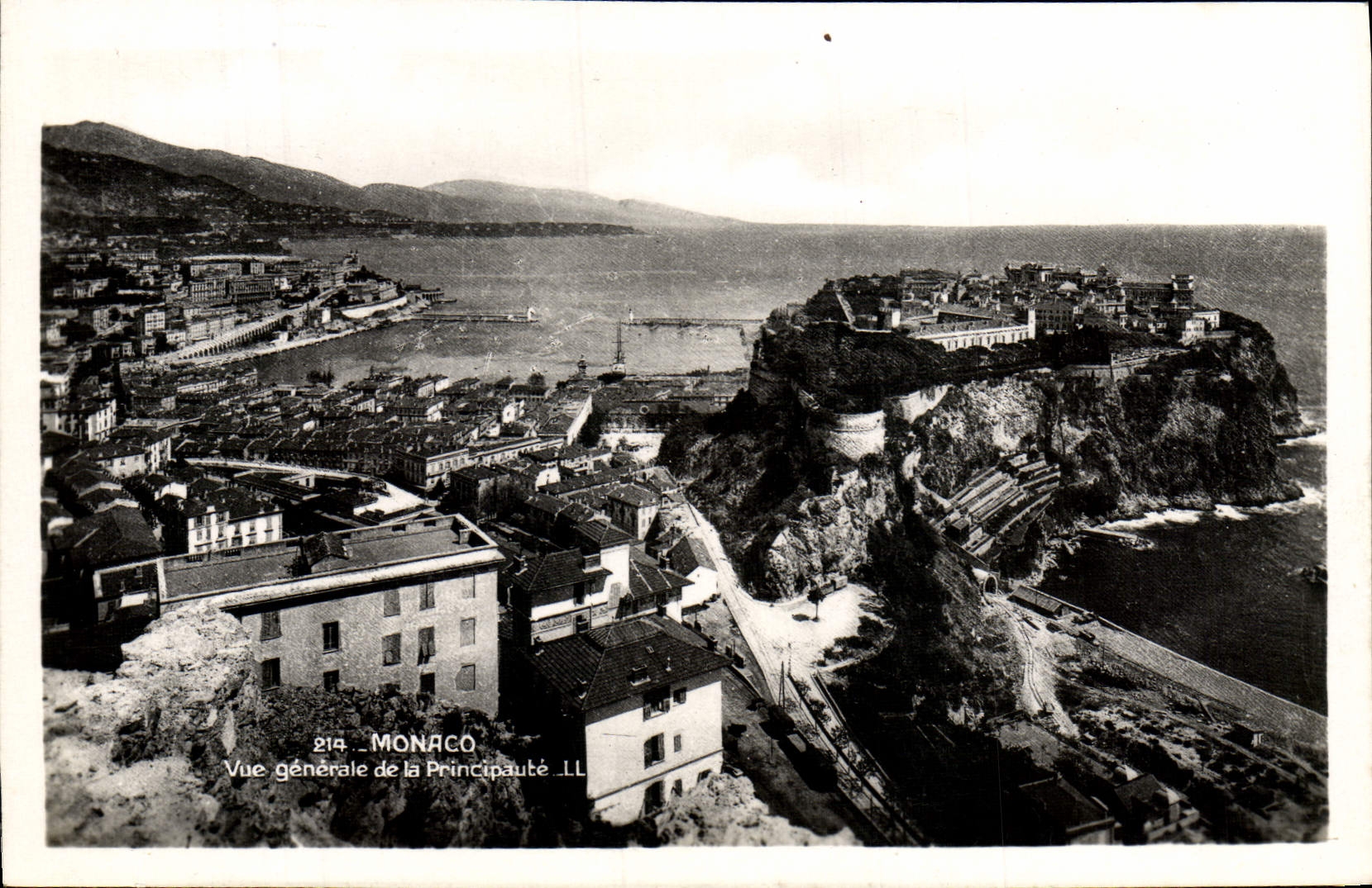 CPA Monaco Vue Generale De La Principaute