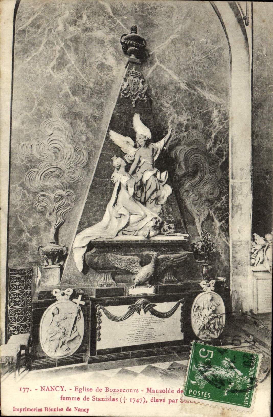 CPA Nancy Eglise De Bonsecours Mausolee Femme De Stanislas Aigle