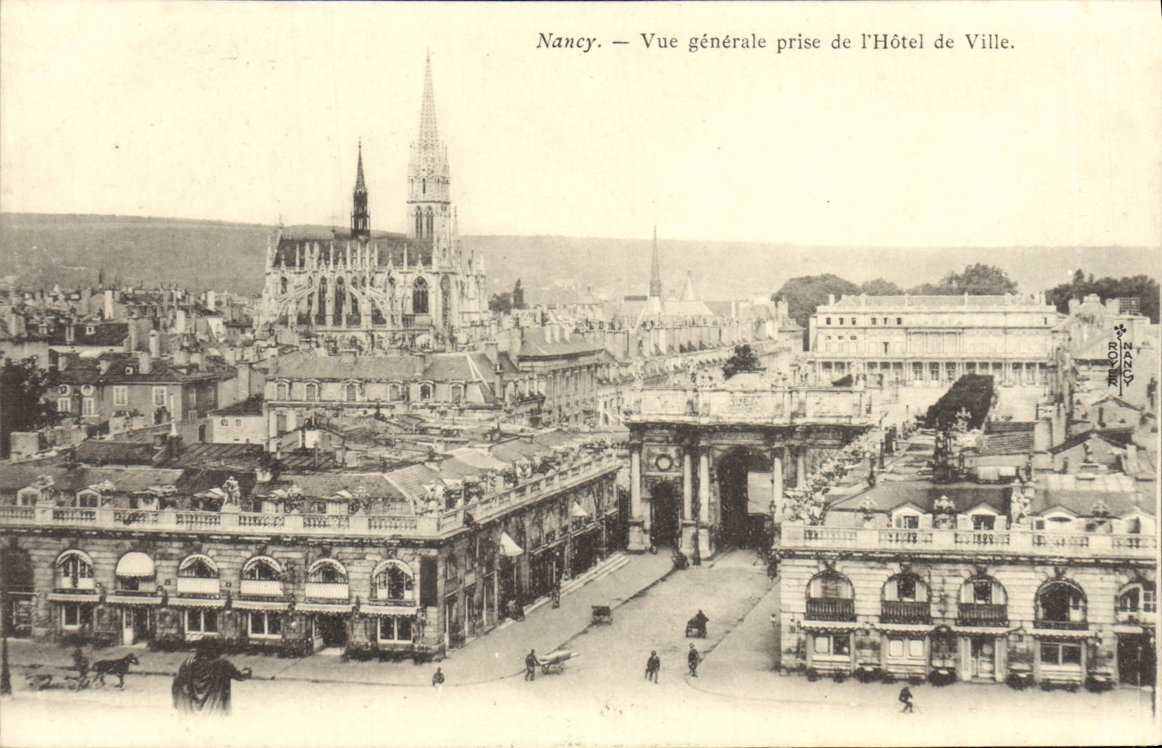 CPA Nancy Vue Generale Prise De l'Hotel De Ville