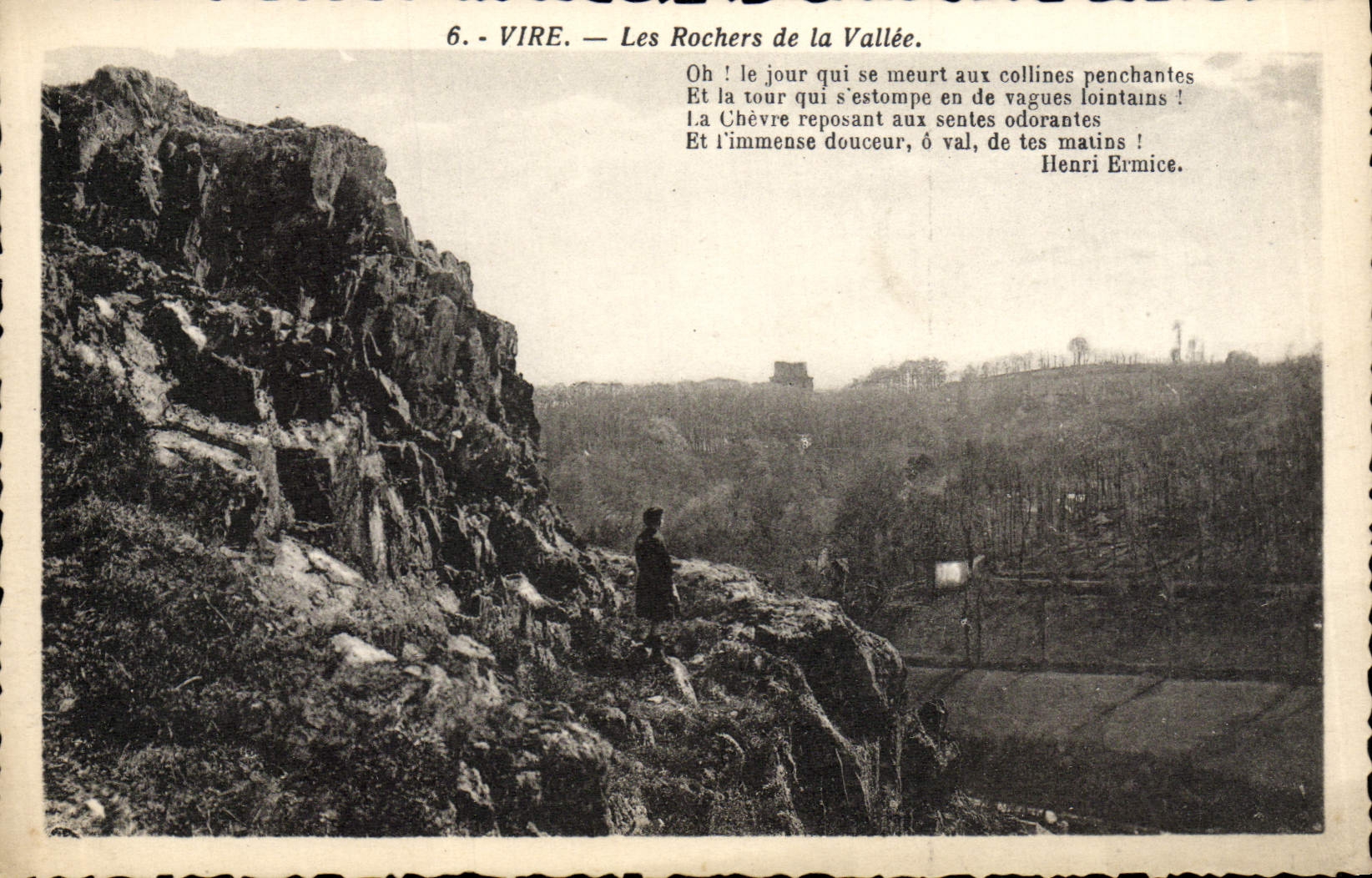 VINTAGE POSTCARD Transfers the Rocks Of the Valley