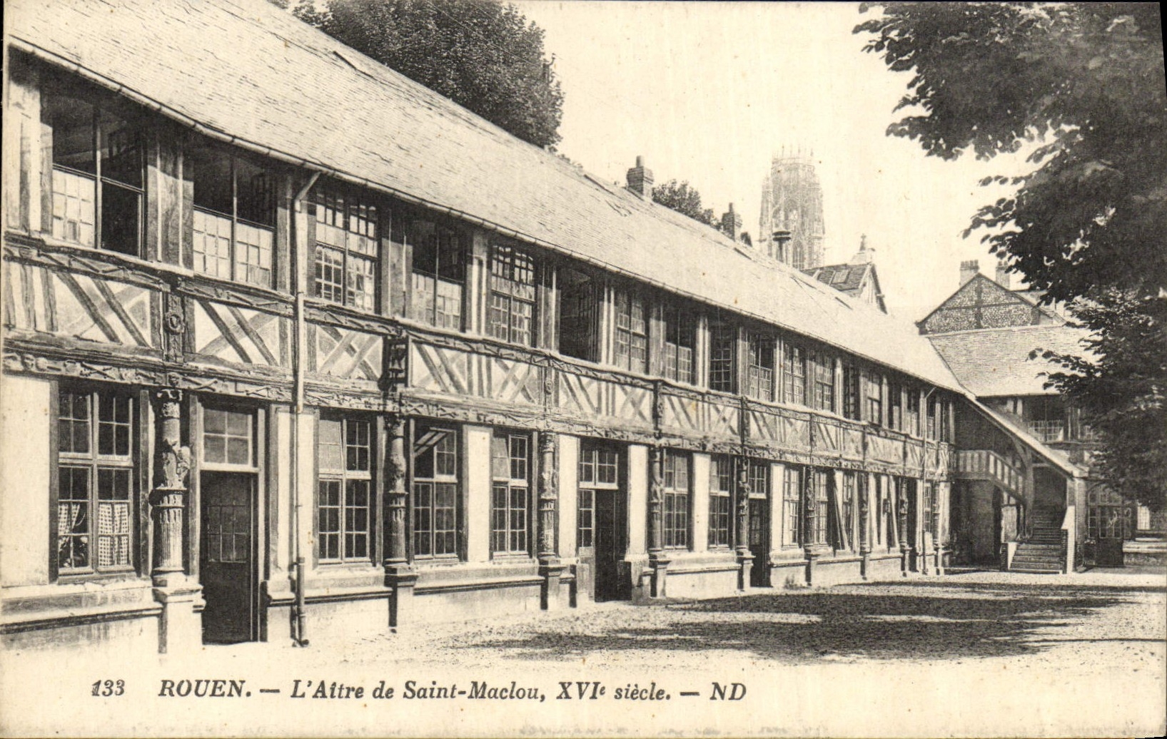 VINTAGE POSTCARD Rouen Altre De Sanint Maclou 16th