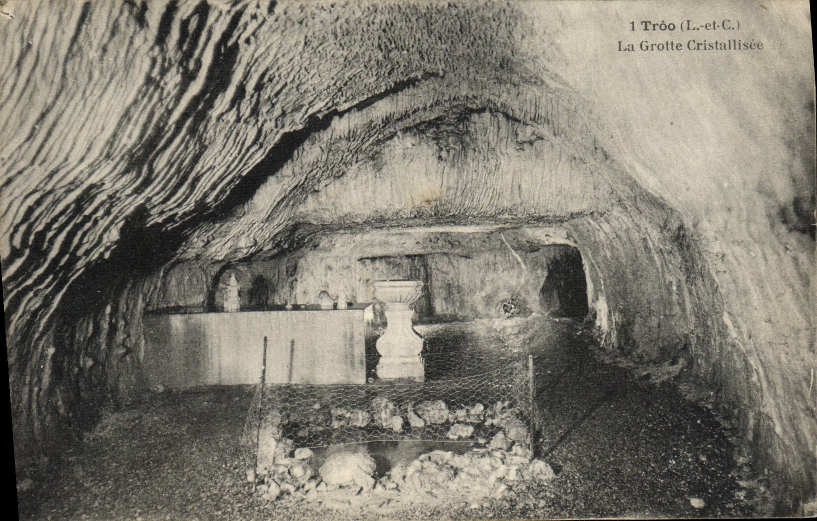 CPA Troo La Grotte Cristallisee
