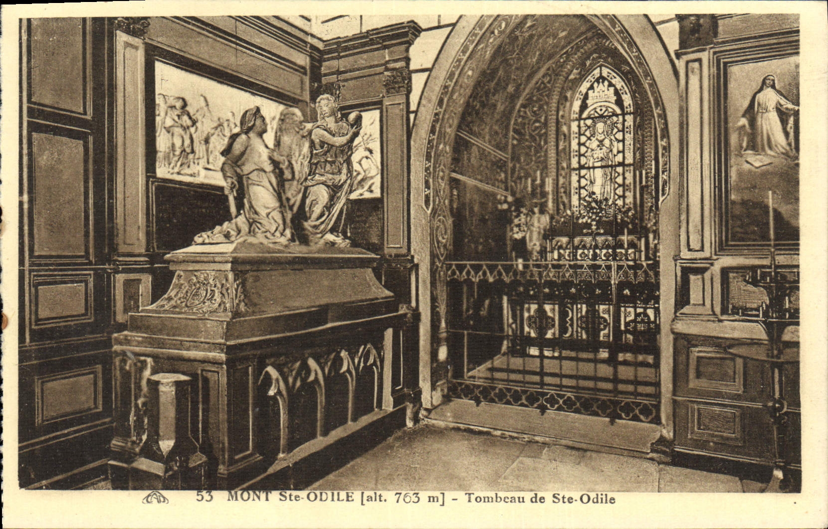 CPA Mont Ste Odile Tombeau De Ste Odile