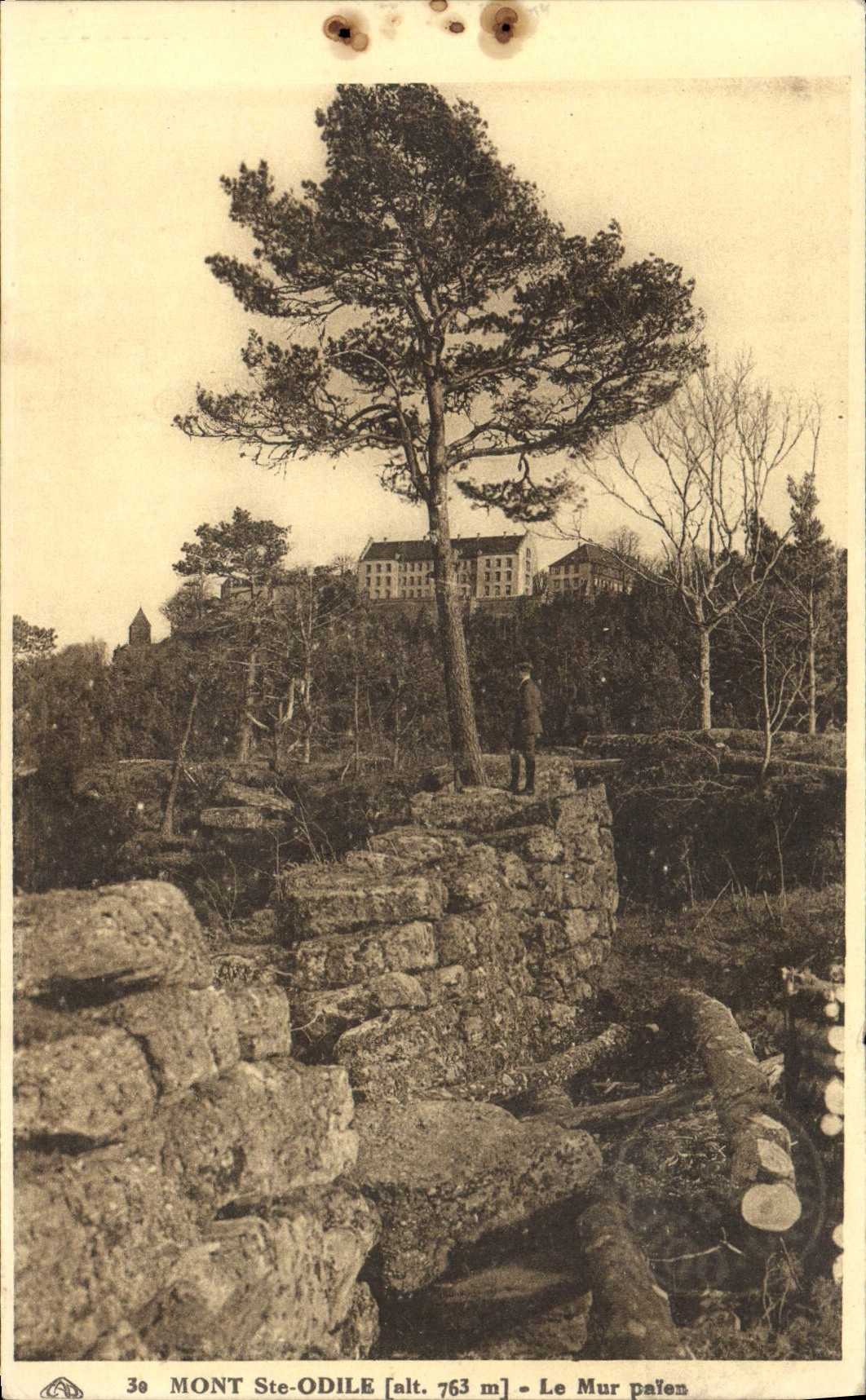 CPA Mont Ste Odile Le Mur Paien