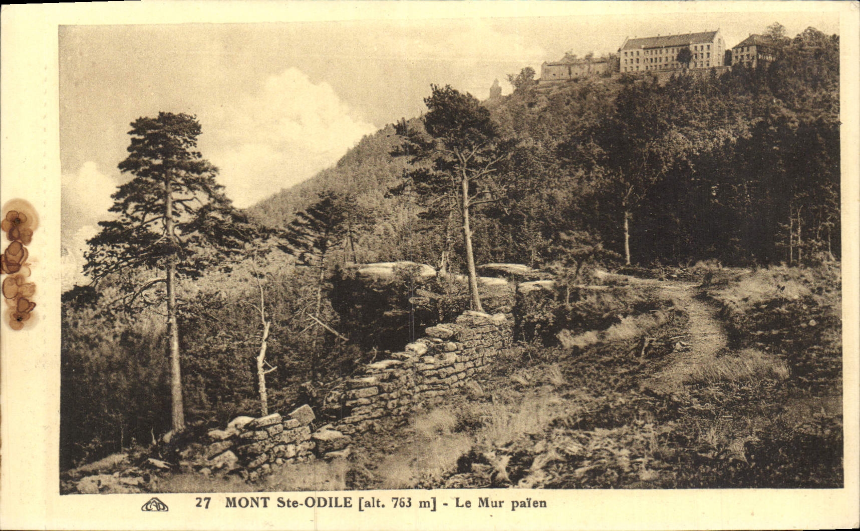 CPA Mont Ste Odile Le Mur Paien