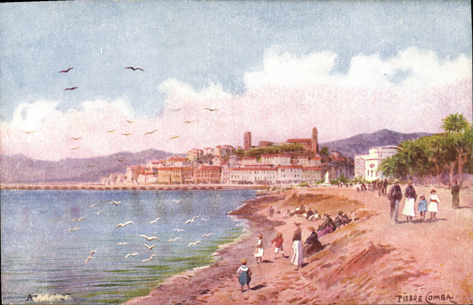 VINTAGE POSTCARD Antibes