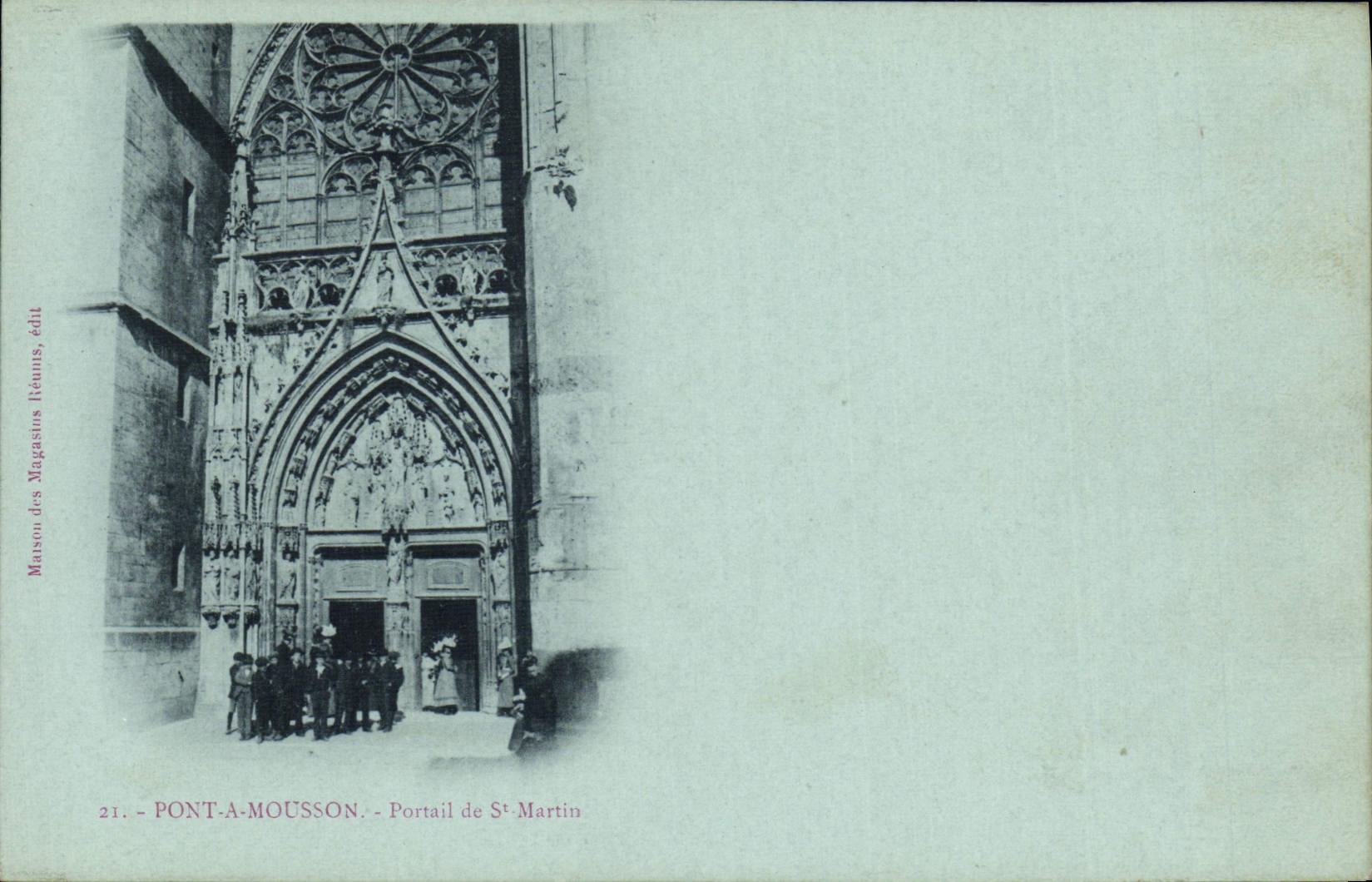 VINTAGE POSTCARD Pont has Monsoon Gate Of St Martin